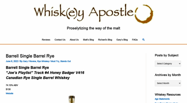 whiskeyapostle.com