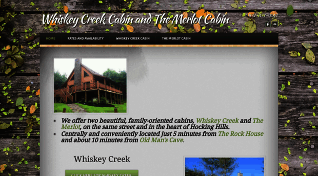 whiskeycreekcabins.com