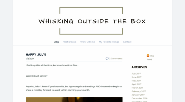 whiskingoutsidethebox.com