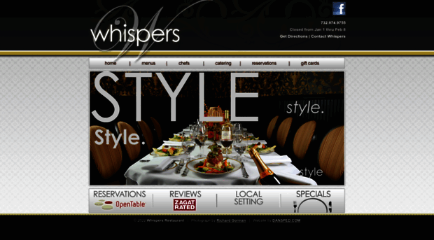 whispersrestaurant.com