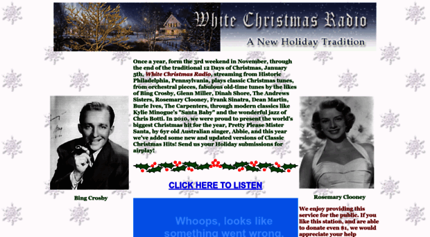 whitechristmasradio.com