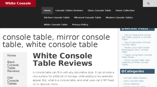 whiteconsoletable.org