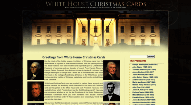 whitehousechristmascards.com