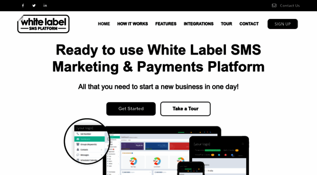 whitelabelsmsplatform.com