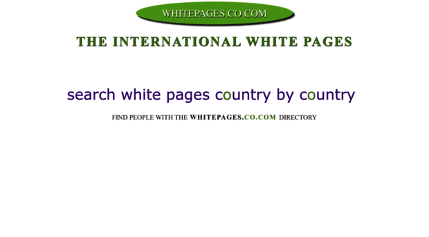 whitepages.co.com