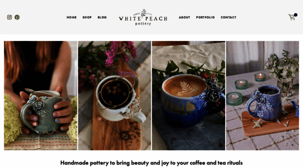 whitepeachpottery.com