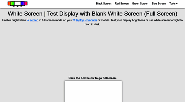 whitescreentest.com