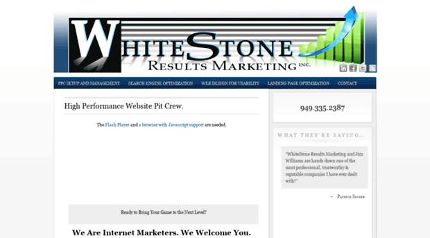 whitestoneresults.com