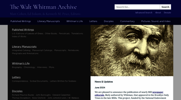 whitmanarchive.org