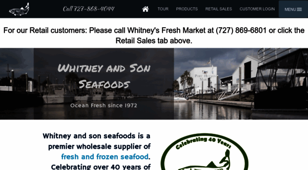 whitneyandsonseafoods.com