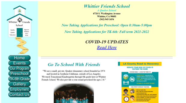 whittierfriendsschool.org