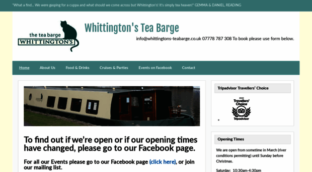 whittingtons-teabarge.co.uk