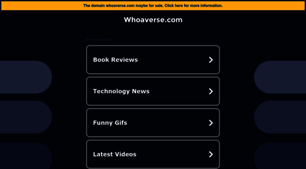 whoaverse.com