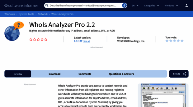 whois-analyzer-pro.software.informer.com