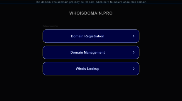 whoisdomain.pro