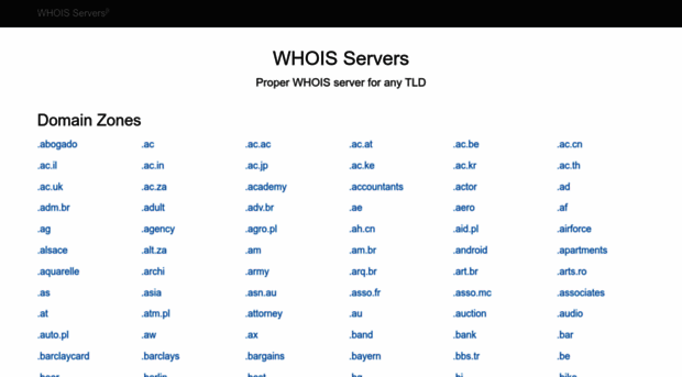 whoisservers.net