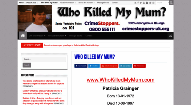 whokilledmymum.com