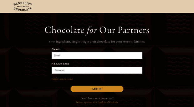wholesale.dandelionchocolate.com