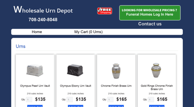 wholesaleurndepot.com