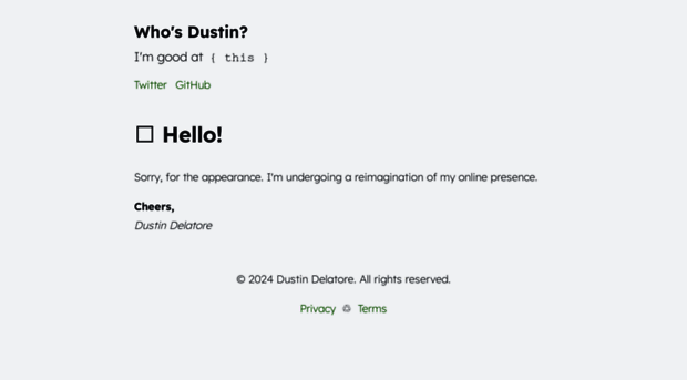 whosdustin.com