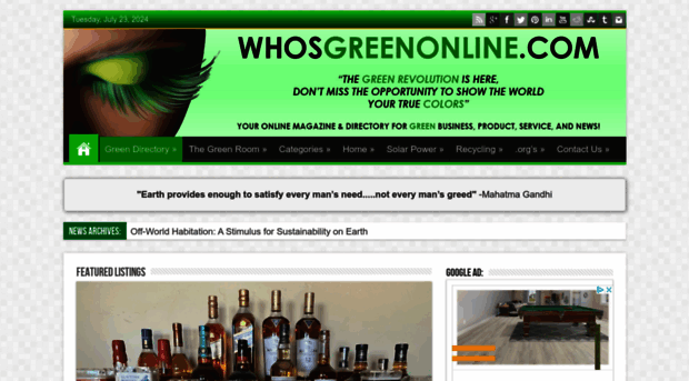 whosgreenonline.com