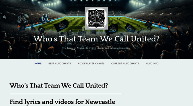 whosthatteamwecallunited.com