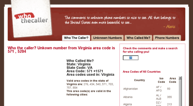 whothecaller.net