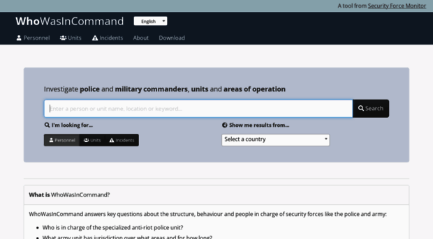 whowasincommand.com