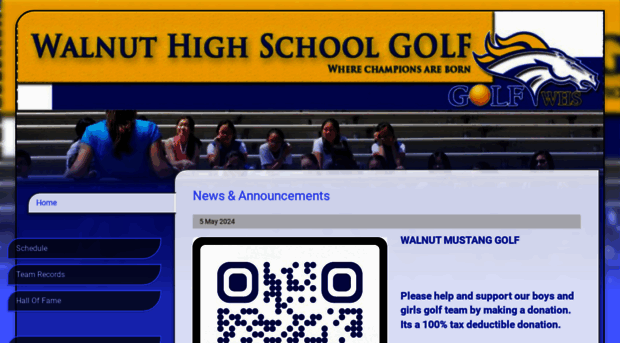 whsmustanggolf.com