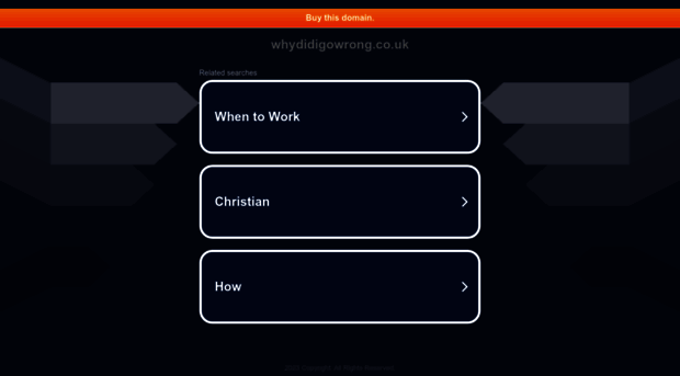 whydidigowrong.co.uk