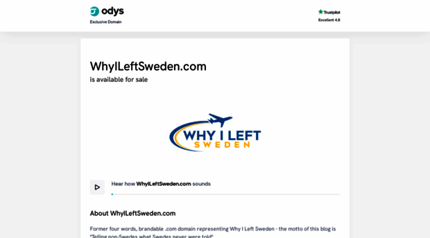 whyileftsweden.com