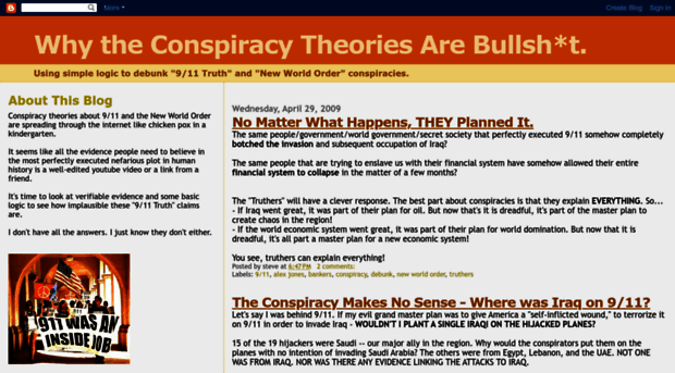 whytheconspiracytheoriesarebullshit.blogspot.com
