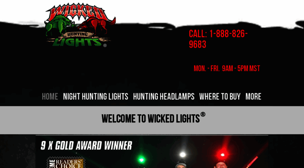 wickedhuntinglights.com