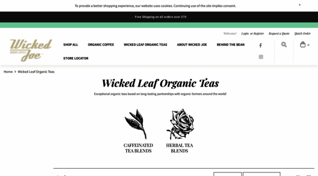 wickedleaforganicteas.com