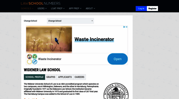 widener.lawschoolnumbers.com