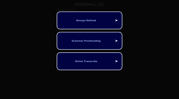 widerhall.de
