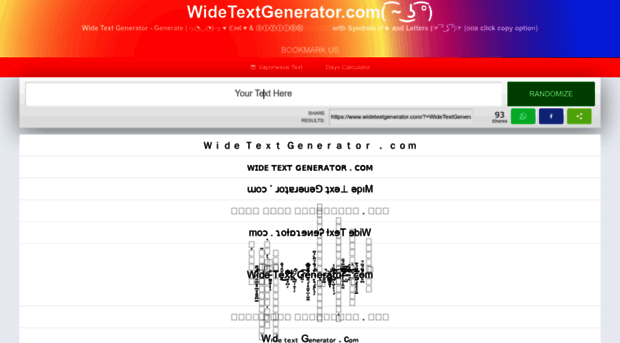 widetextgenerator.com