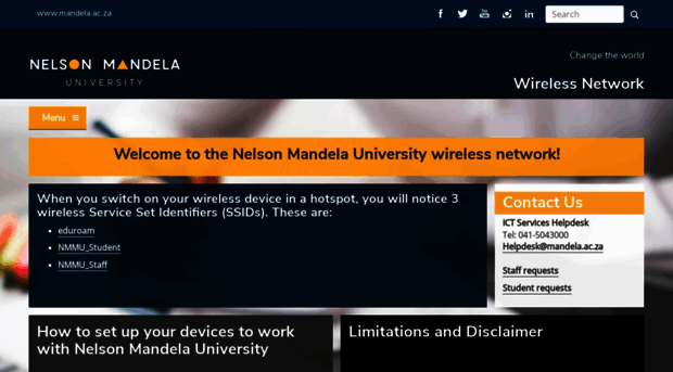 wifi.mandela.ac.za