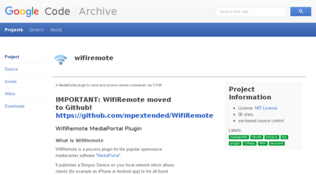 wifiremote.googlecode.com