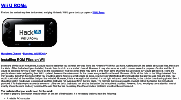How to Download Wii U ROMs from  - WiiUROMs