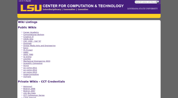 wiki.cct.lsu.edu