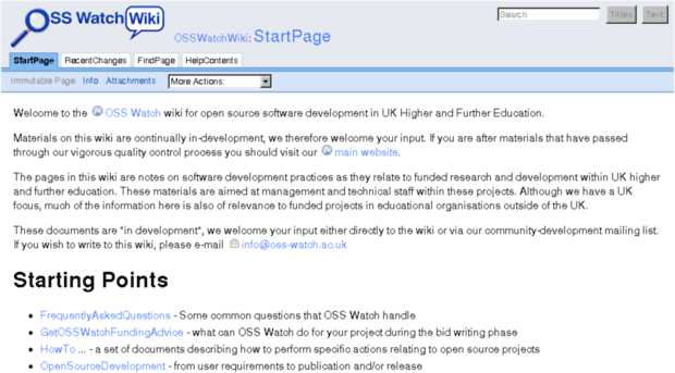 wiki.oss-watch.ac.uk