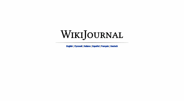 wikijournal.org