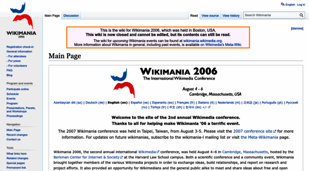 wikimania2006.wikimedia.org