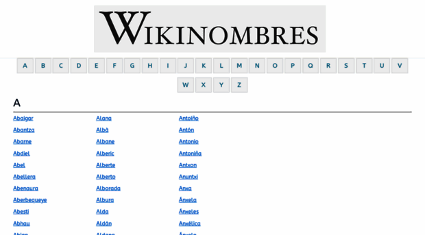 wikinombres.com