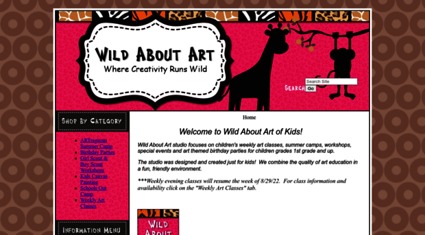 wildaboutart4kids.com