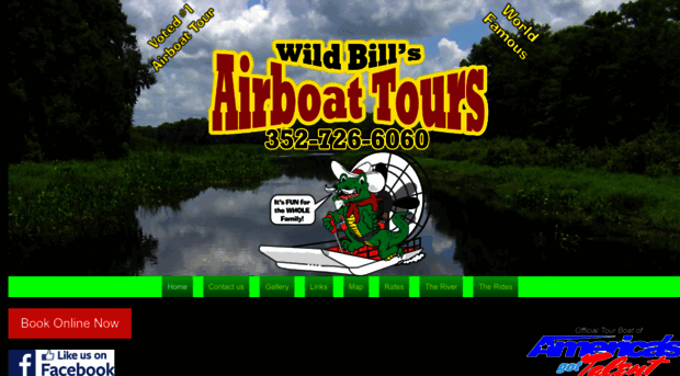 wildbillsairboattour.com