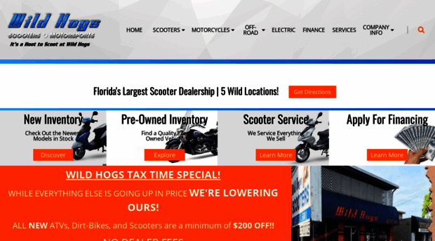 wildhogsscooters.com