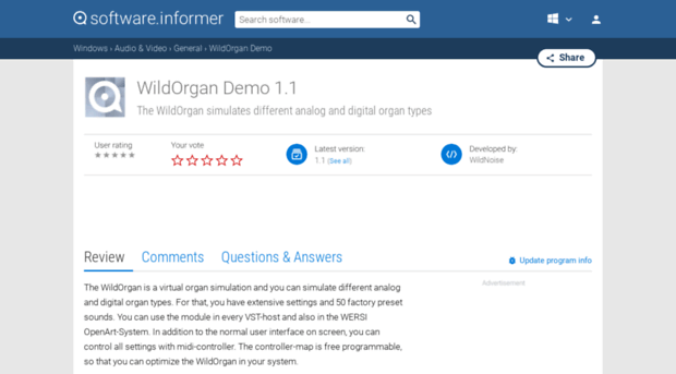 wildorgan-demo.software.informer.com