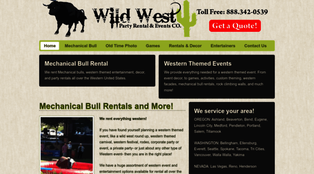 wildwestpartyrental.com